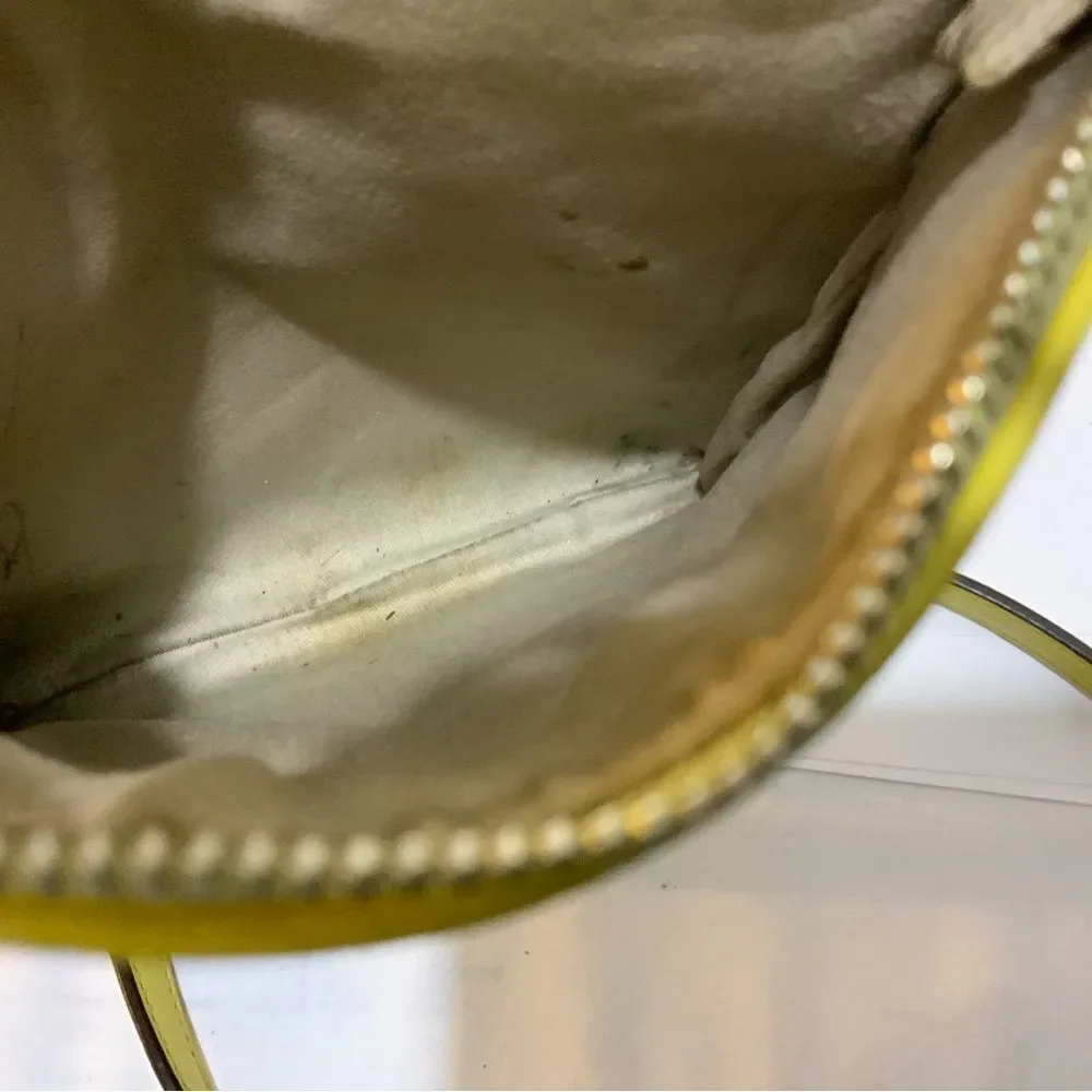 Coach Legacy Swingpack Handbag yellow Leather Sv/lemon crossbody